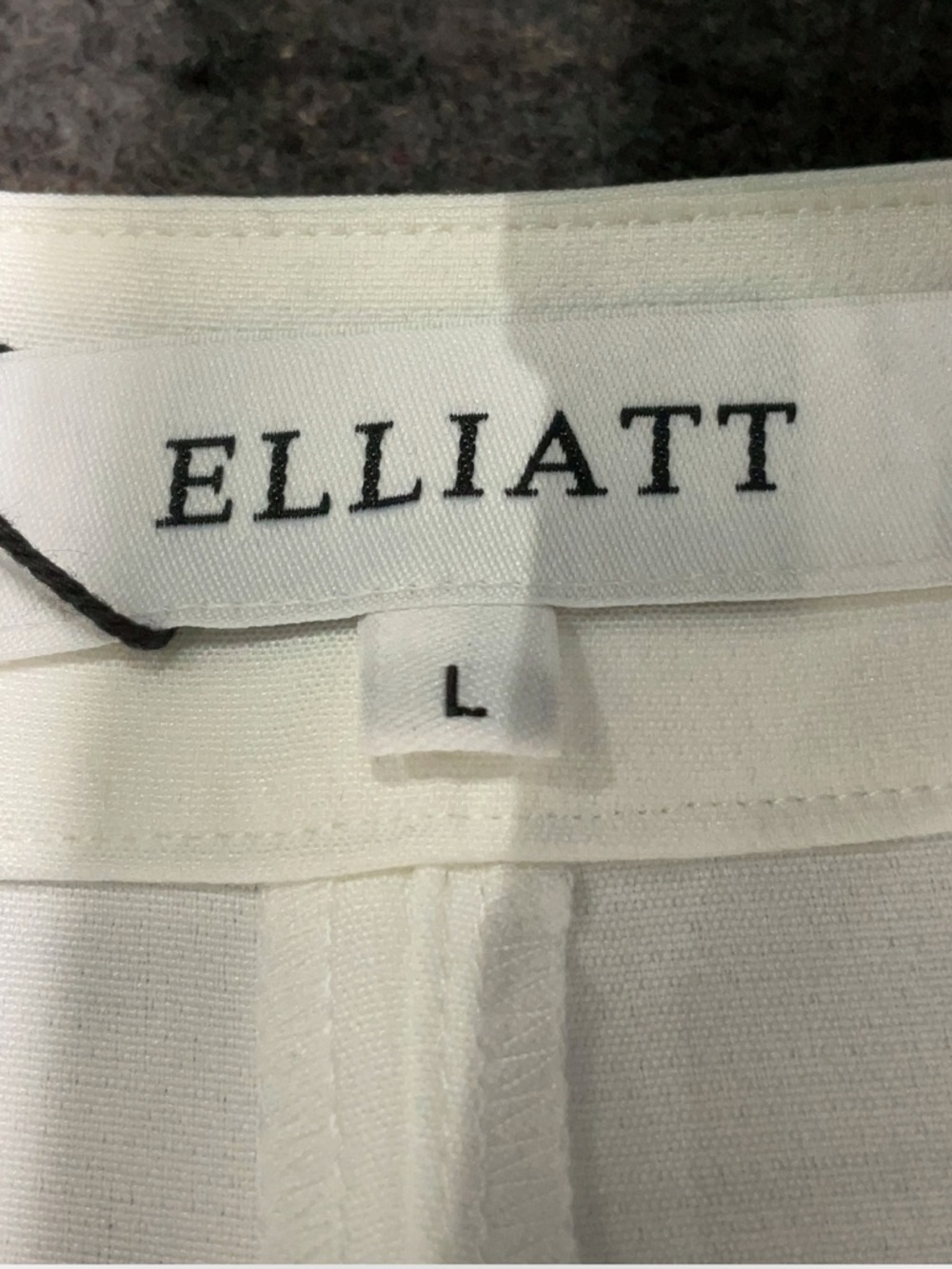 Elliatt Epitomize Ivory Wide Leg Pants High Rise Bridal Trousers NWT Large - Picture 5 of 6